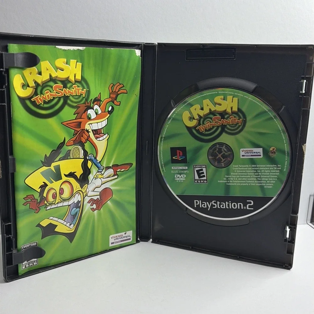 PS2 - Crash Twinsanity Set Case Sony PlayStation 2 W/ Case-  See Description